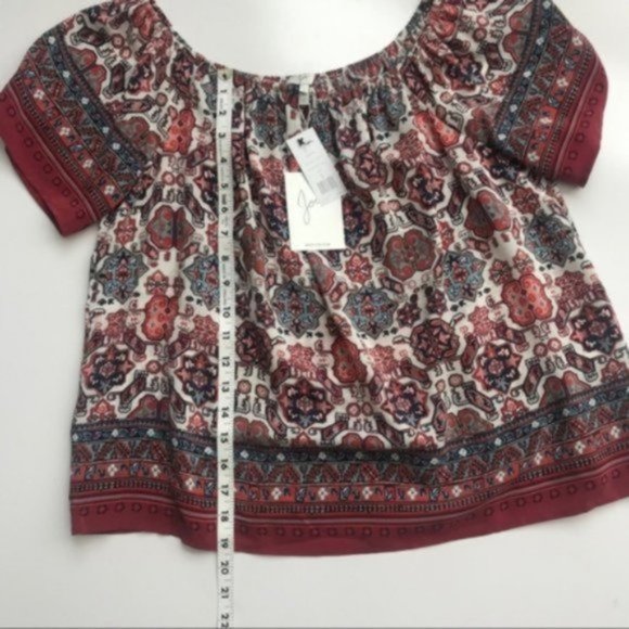 Joie | Amesti B Folkloric Print Silk Top Sz. S NWT - Picture 6 of 8